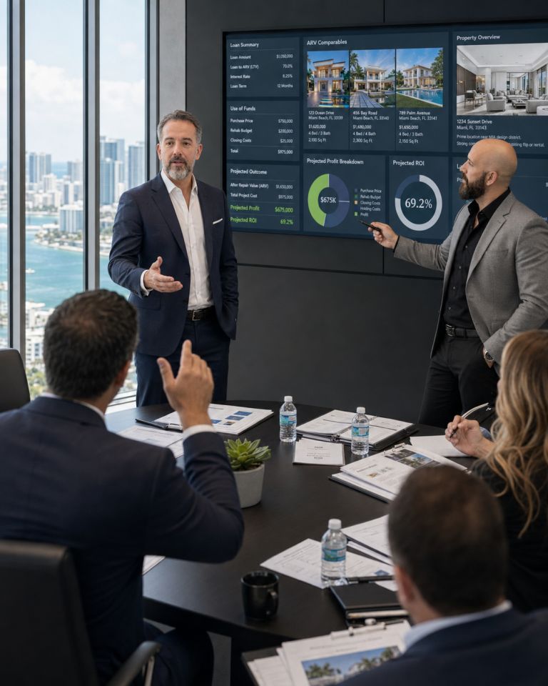 Real estate investors and wholesalers learning the LYNK Wholesaling system