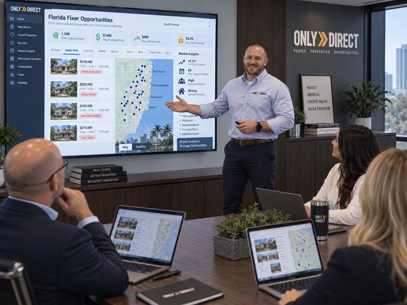 Only Direct Deals Florida wholesale listings and professional deal network